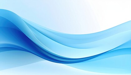 Obraz premium Flowing blue waves abstract design digital art tranquil environment high-resolution aesthetic concept for visual appeal