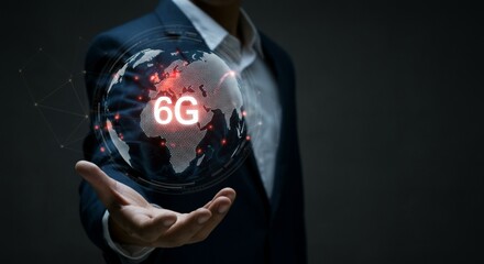 6G Technology Global Network Innovation Concept.