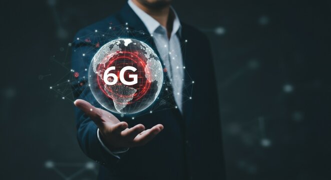 6G Technology Global Network Innovation Concept.
