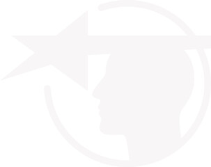 Abstract ilustration head vecktor.