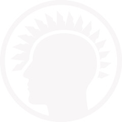 Abstract ilustration head vecktor.