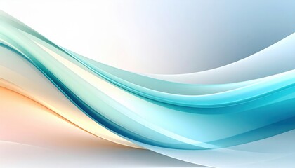 Obraz premium Dynamic waves flowing across soft background digital artwork serene environment abstract viewpoint modern concept for visual appeal