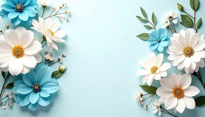 Beautiful floral arrangement studio setting image of paper flowers vibrant colors overhead view decorative concept for spring decor