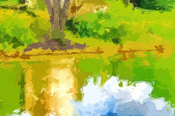 Various oil paintings, flowers, roses, peonies, waterfalls, eagles, lakes, lotus leaves, lotus flowers, butterflies