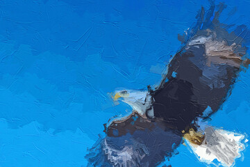 Various oil paintings, flowers, roses, peonies, waterfalls, eagles, lakes, lotus leaves, lotus flowers, butterflies