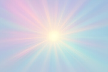 Obraz premium Ethereal light burst with soft gradient colors and radiant glow