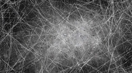 Fototapeta premium Abstract Black And White Grainy Texture Background With Scattered Elements
