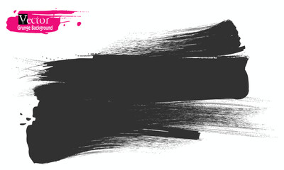Black ink style of splashes, grunge paint Brush strokes element, black ink brush points,Dirty artistic grunge,eps8