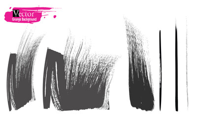Black ink style of splashes, grunge paint Brush strokes element, black ink brush points,Dirty artistic grunge, eps8