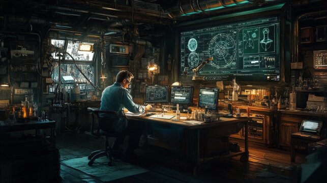 Advanced Lab Research with Molecular Diagrams and Overlays