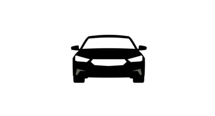 Modern Car Silhouette Vector Graphic for Commercial Use