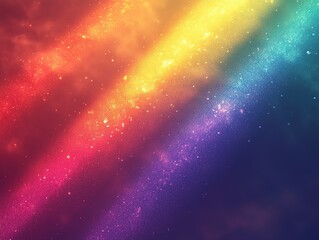 Fototapeta premium Sparkling Rainbow Stripes Background, Colorful Glittering Gradient Design for Digital Backdrops, Festive Decor, and Creative Projects