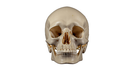 Fototapeta premium Realistic Human Skull Model Anatomical Study Halloween Decor