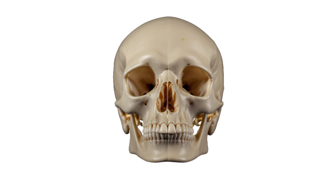 Realistic Human Skull Model Anatomical Study Halloween Decor