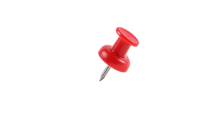 Red Push Pin High-Quality, Durable Office Supply
