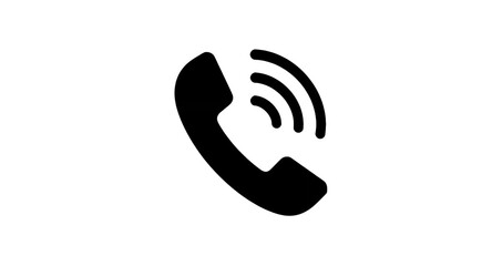 Fototapeta premium Ringing Phone Icon High-Quality Vector Graphic for Websites and Apps