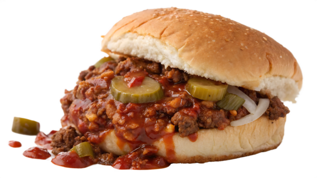 PNG HD Sloppy joe isolated on white background