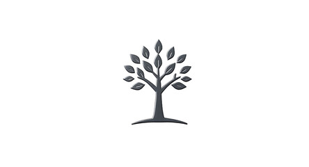 Sleek 3D Tree Logo Design Nature-Inspired Branding for Your Business