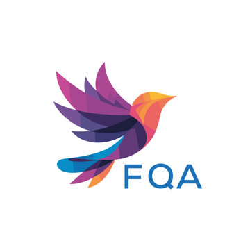 FQA &ldquo;Colorful Abstract Bird Logo Design &ndash; FQA Later Logo, Modern Geometric Vector Illustration&rdquo;
