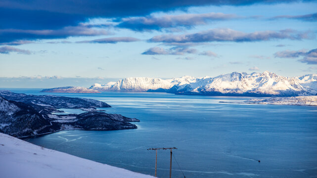 glacial landform sound massif arctic ocean headland
