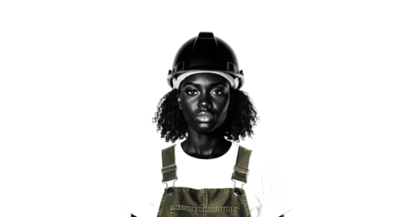 Strong Woman, Construction Worker, Safety Helmet, Professional,