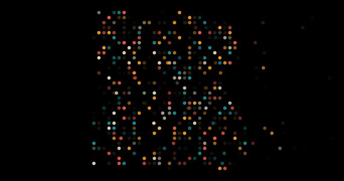 Abstract geometry dots flow Egypt silhouette
