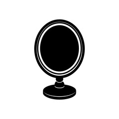 Obraz premium Elegant mirror object on transparent background silhouette