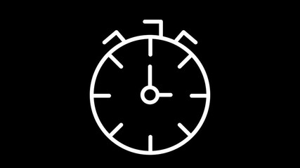 Animation of Timer Icon Design with Hourglass and Digital Timer Variations - Powered by Adobe