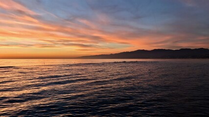 Sunset Over the Ocean