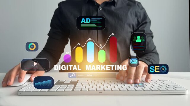 Digital Marketing development and goals strategy.Attract organic traffic for big salesDigital marketing for promotion of products with social media, email, website and channel search engine.