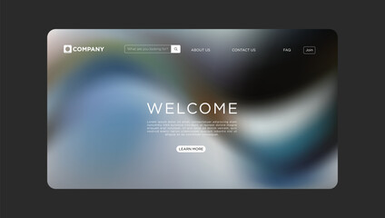 Welcome website landing page offering a professional, clean design with an inviting user experience