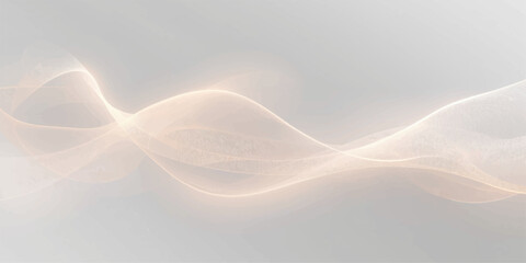 Abstract blue wave background with flowing curves and soft glowing lines