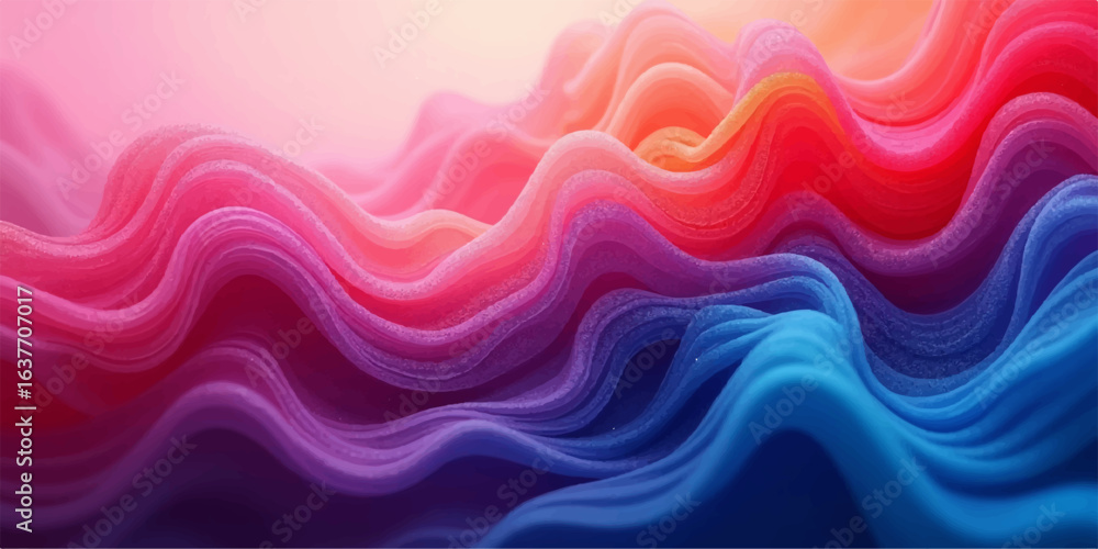 Poster abstract colorful purple background with wavy patterns and flowing waves design