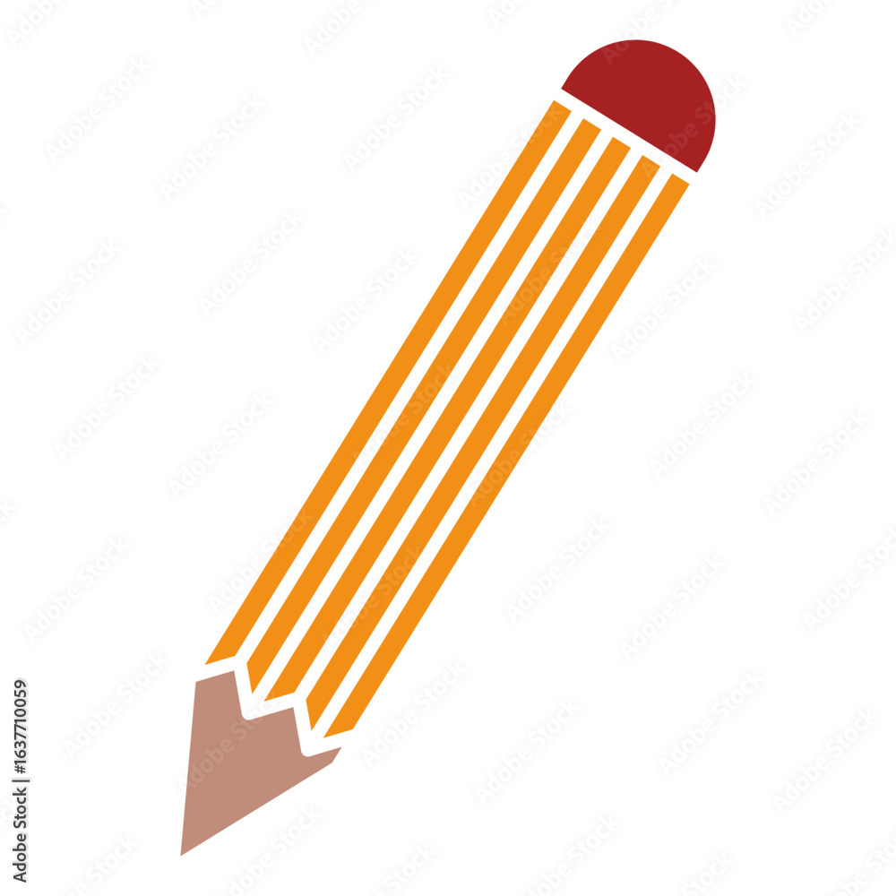 Poster pencil icon vector for computer, web and mobile app
