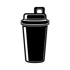 vector illustration Classic Shaker Bottle Perfect for Protein Shakes and Pre Workout 