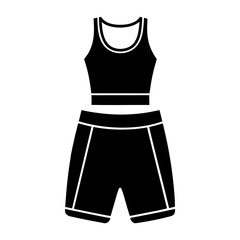vector illustration on gym clothes 