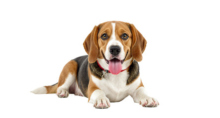 Adorable Beagle Puppy, Happy Dog, Pet Photo, Dog Image, White Background
