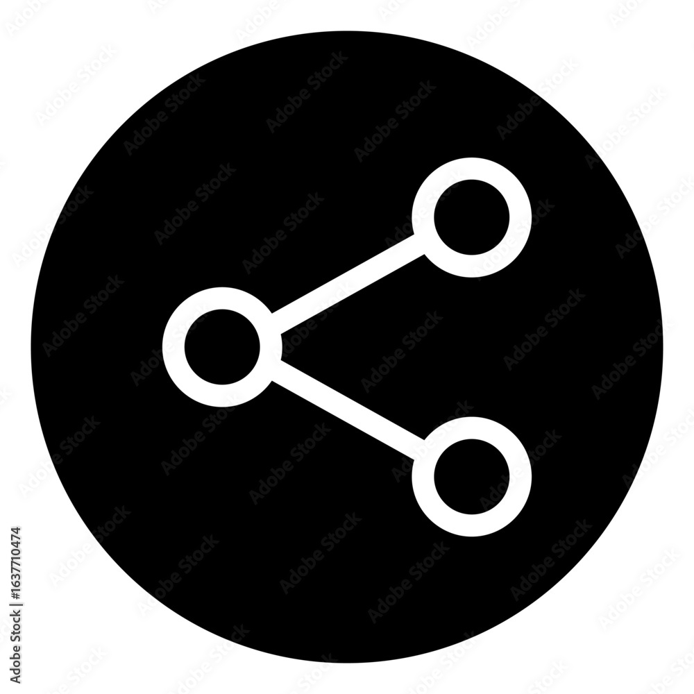 Aufkleber isolated share icon symbol on clean background. vector publish element in trendy style.