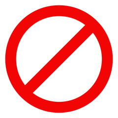 Not Allowed Sign
