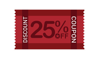 25% Discount Coupon Voucher Offer Save Shopping Deal Online