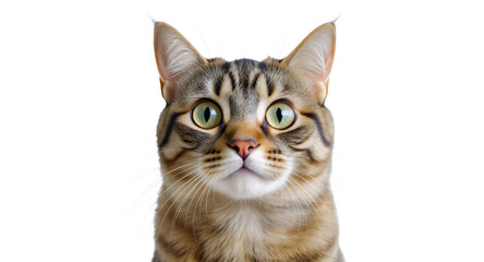 Adorable Tabby Cat with Big Eyes - Perfect for Pet Products