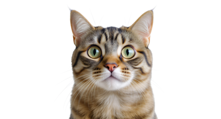 Adorable Tabby Cat with Big Eyes - Perfect for Pet Products