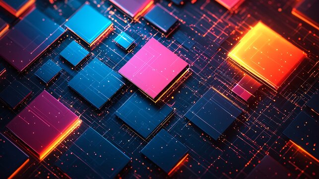 Colorful chip matrix