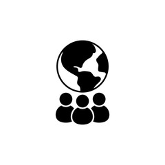 Icon a population, isolated against a clean background.