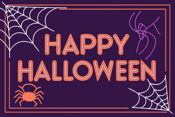 Fototapeta premium Happy Halloween vector illustration