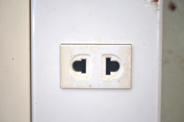 electrical outlet on wall