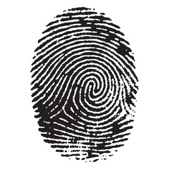 finger print vector on black