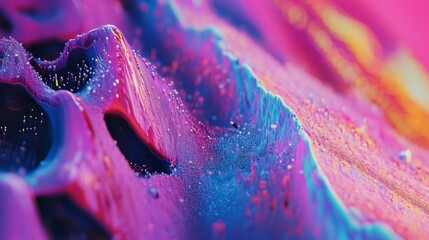 Abstract futuristic background with vibrant digital waves and visual textures creating a modern art piece
