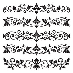 set of decorative elements