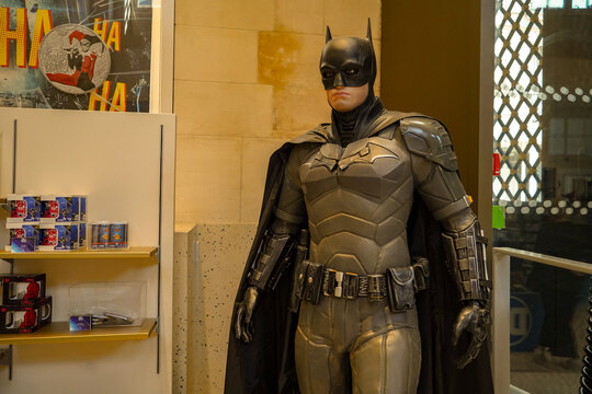 Paris France , 08 08 2025 ; DC Comics  statue and figurine, The Batman